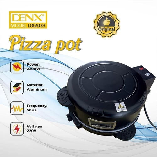 قدر بيتزا كهربائي DENX DX2033 أصلي 30 سم بقوة 2200...
