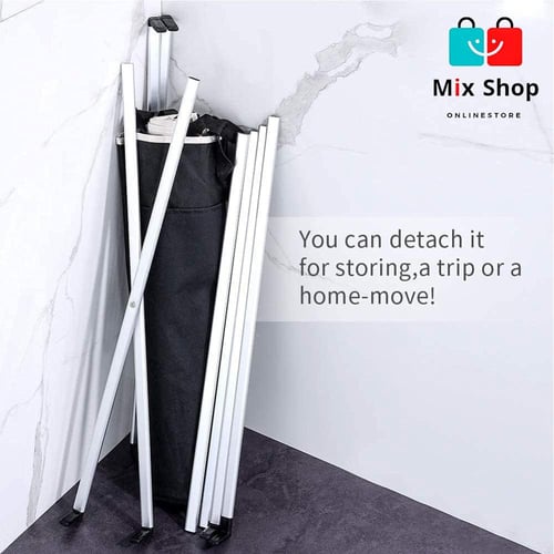 سلة غسيل مقسمه 3 أقسام ومتعددة الألوان