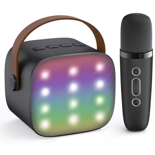 جهاز كاريوكي للأطفال مع مكبر صوت بلوتوث وميكروفون...