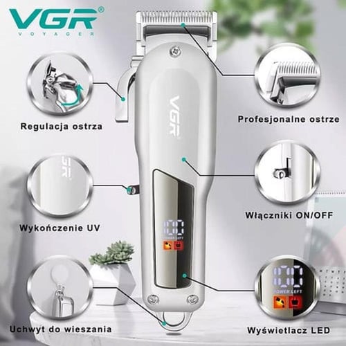 ماكينة حلاقة الشعر VGR V-278 مع بطارية قابلة لإعاد...