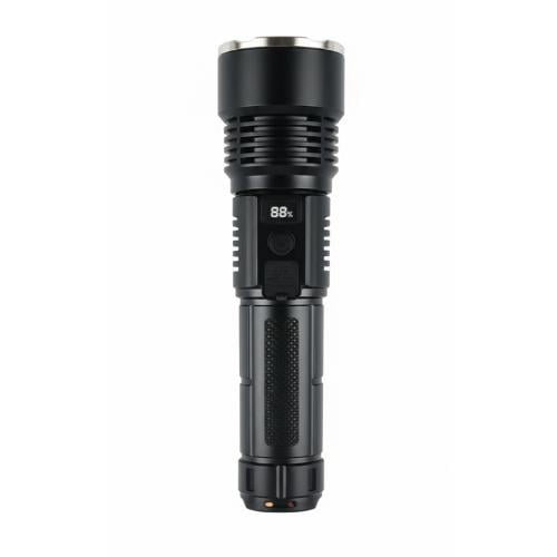 مصباح يدوي قوي مزدوج الإضاءة مع تكبير وفلاش وباور...