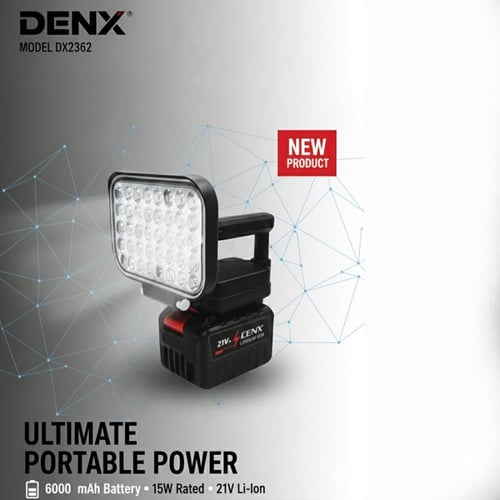 مصباح عمل LED محمول بإضاءة قوية DENX DX 2362 لومن...