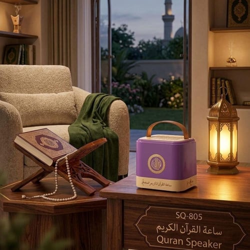 سماعة القرآن الكريم SQ-805 مع ريموت 16 قارئ و18 تر...