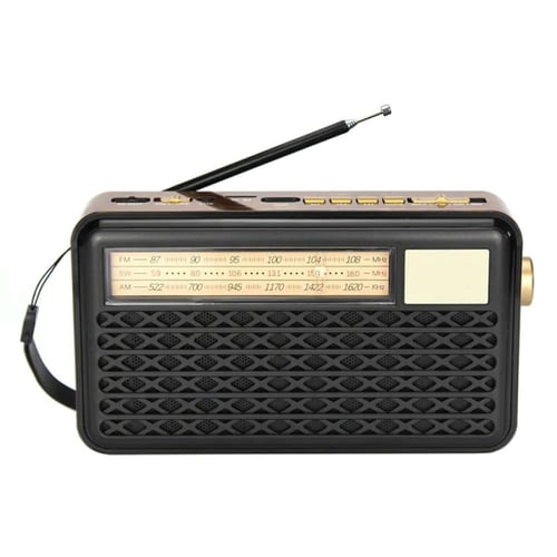 راديو DENX DX2437 بتقنية بلوتوث، مصباح يدوي وبطاري...