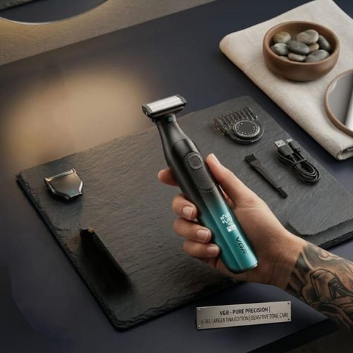 ماكينة حلاقة VGR V-361 احترافية 2 في 1 مقاومة للما...
