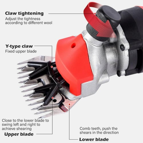 مقص حيوانات كهربائي DENX DX3324 بقوة 900 واط وتحكم...