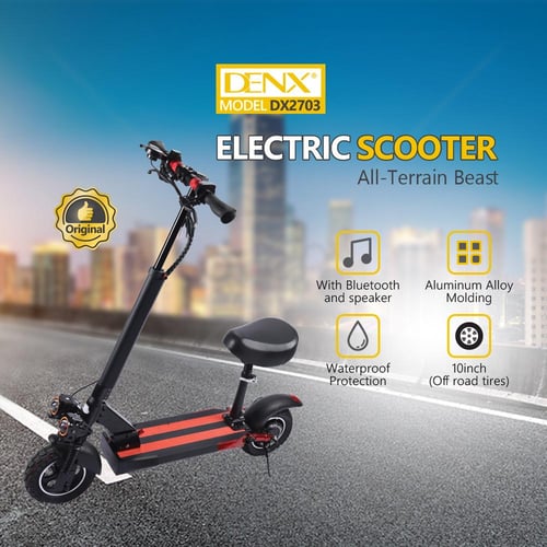 سكوتر كهربائي DENX DX2703 بقوة 500 واط مع بطارية ت...
