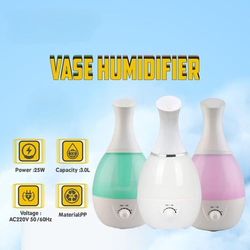 فواحة ومرطب هواء محمول بسعة 3 لتر لتنقية وترطيب ال...