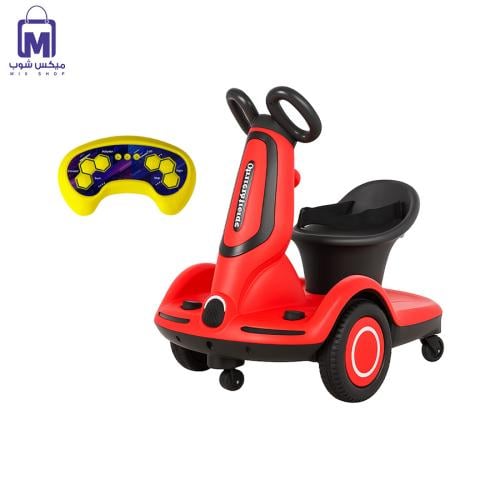 سكوتر كهربائي ذكي للأطفال مع ريموت اللون (أحمر) مع...