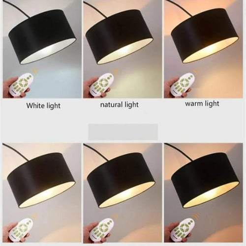 مصباح إضاءة أرضي مزود بـ 3 درجات حرارة للألوان مع...