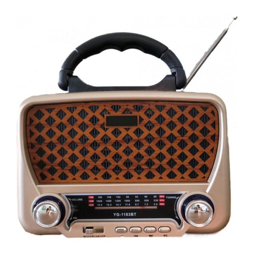 راديو بالطاقة الشمسية DENX DX2435 مع بلوتوث ومصباح...