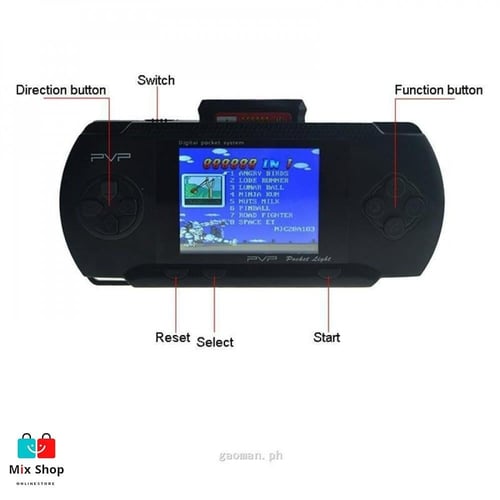 لعبة جيم بوي PVP 3000 مدمج به 89 لعبة فيديو محمولة...