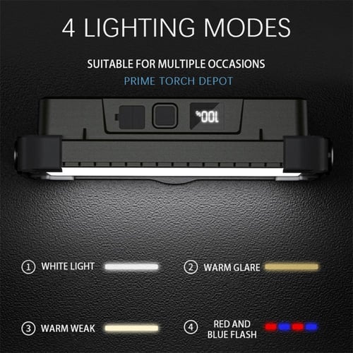 كشاف عمل DENX DX2332 متعدد الوظائف بقوة 180 واط وإ...
