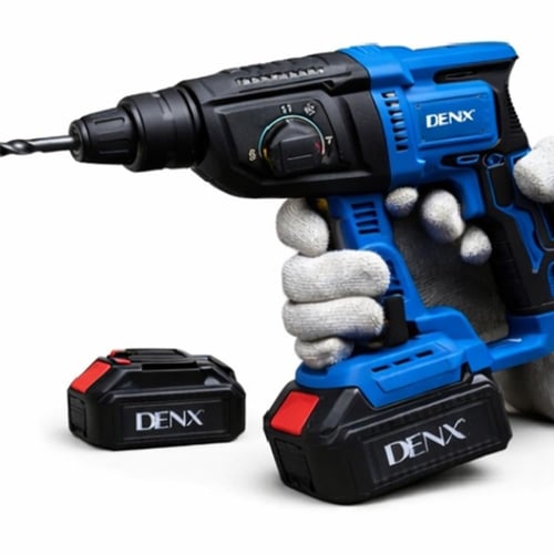 مثقاب DENX DX3336 مطرقي لاسلكي 21V بمحرك عزم قوي و...