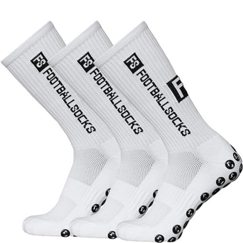 زوج من جوارب كرة القدم المضادة للانزلاق.