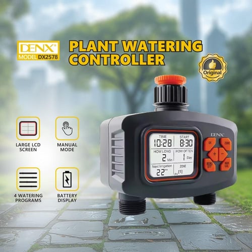 وحدة تحكم ري النباتات DENX DX2578 مع شاشة LCD كبير...