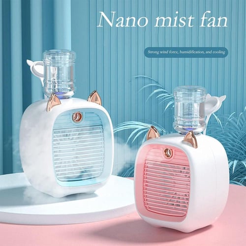 مروحة الهواء المحمولة بمنفذ USB لترطيب وتنقية الهو...