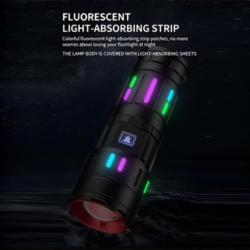 كشاف T409 احترافي بإضاءة LED قوية وهيكل ألومنيوم م...