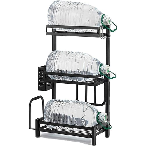 منظم مطبخ متعدد الوظائف بثلاث طبقات - حامل تخزين م...