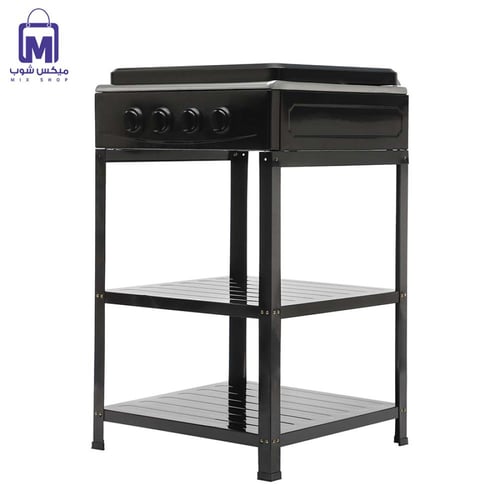 موقد غاز Primo Plus PR619 تصميم متين مع 4 شعلات مط...