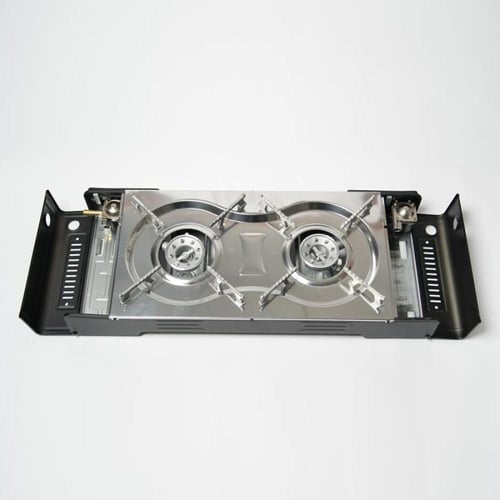 موقد غاز مزدوج DENX DX2802 بقوة 2200 واط × 2 للطهي...