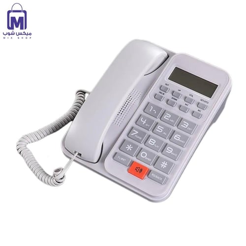 هاتف أرضي DENX DX3611 بـ 16 نغمة وشاشة مضيئة عالية...