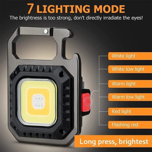 مصباح LED صغير محمول متعدد الوظائف قابل لإعادة الش...