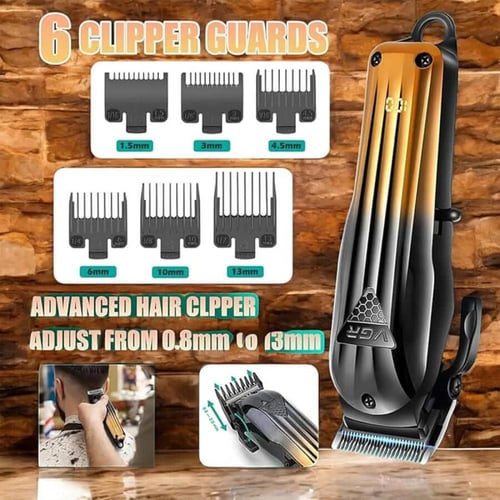 طقم حلاقة VGR V-644 احترافي 3 في 1 قابل للشحن USB...