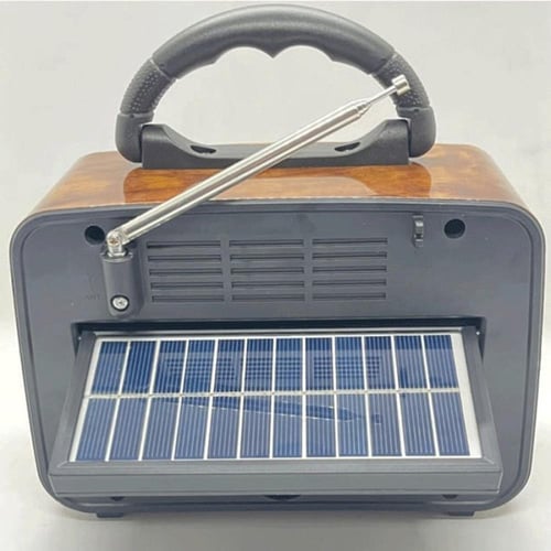 راديو بالطاقة الشمسية DENX DX2435 مع بلوتوث ومصباح...