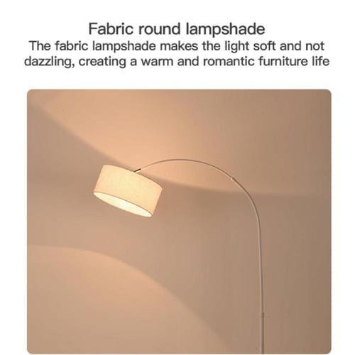 مصباح أرضي مع 3 ألوان إضاءة ورف قابل للتعديل من ال...