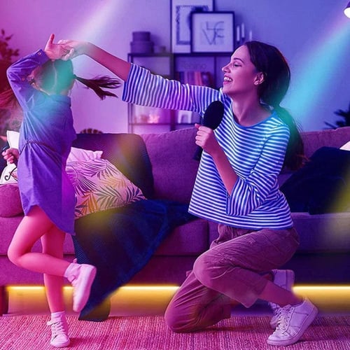 شريط LED RGB بطول 10 أمتار مع وحدة تحكم عن بُعد وت...