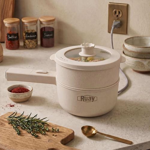 طباخ كهربائي Ruay RA76 Mini Cooker 2 لتر 2 في 1 لل...