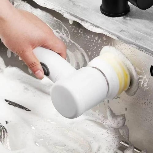 فرشاة تنظيف كهربائية متعددة الوظائف للمطبخ والحمام