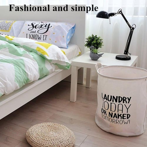 سلة غسيل " Laundry Today or Naked Tomorrow " من ال...