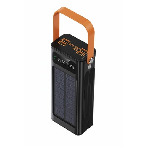 باور بانك DENX DX437 شمسي 60000mAh مع مصباح LED وح...