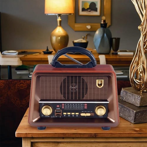 راديو محمول DENX DX2440 مع بلوتوث وUSB وصوت Hi-Fi...