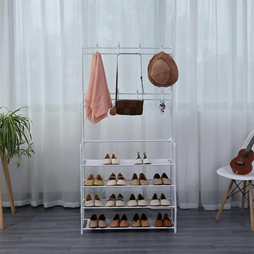 منظم أحذية ومعاطف 4 طبقات من الفولاذ المقاوم للصدأ...