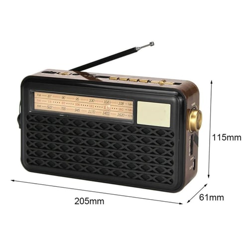 راديو DENX DX2436 بالطاقة الشمسية مع بلوتوث ومصباح...