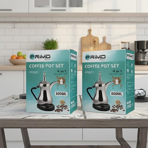 غلاية قهوة Primo Plus PR621 بقوة 800 واط وسعة 600...