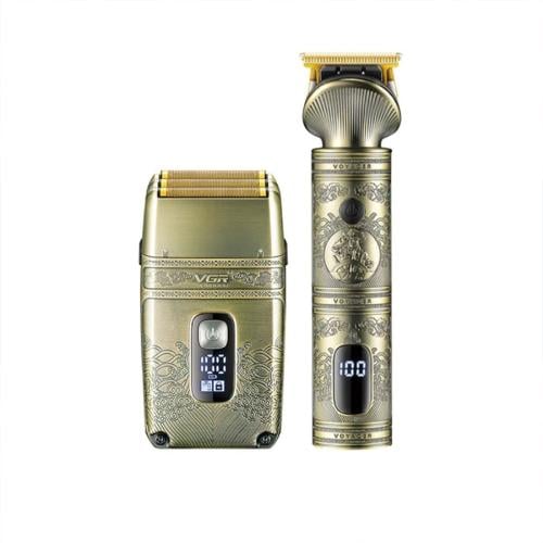 ماكينة حلاقة VGR V-649 احترافية بشفرات تيتانيوم وش...