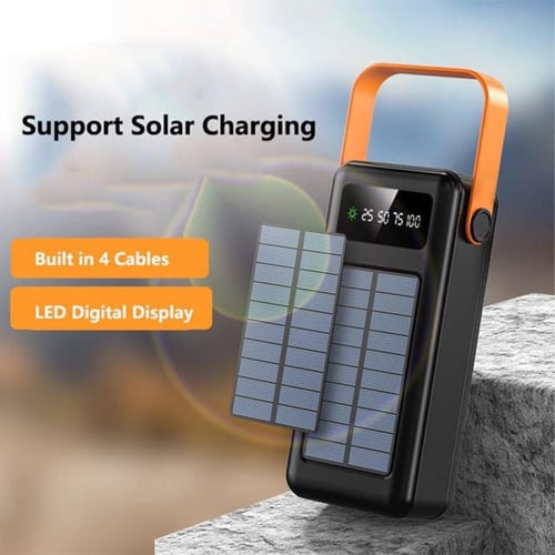 باور بانك DENX DX437 شمسي 60000mAh مع مصباح LED وح...
