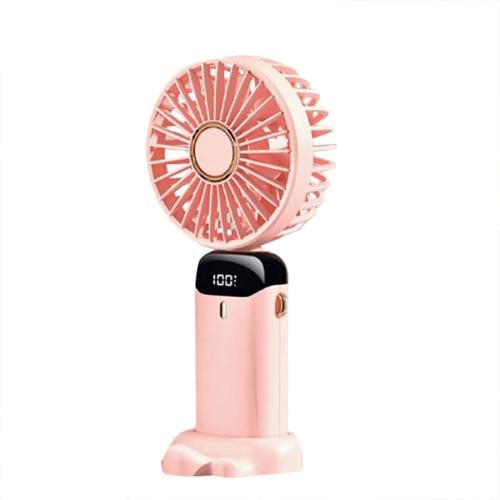 مروحة DENX DX2611 صغيرة قابلة للطي 90° شاشة LED و5...