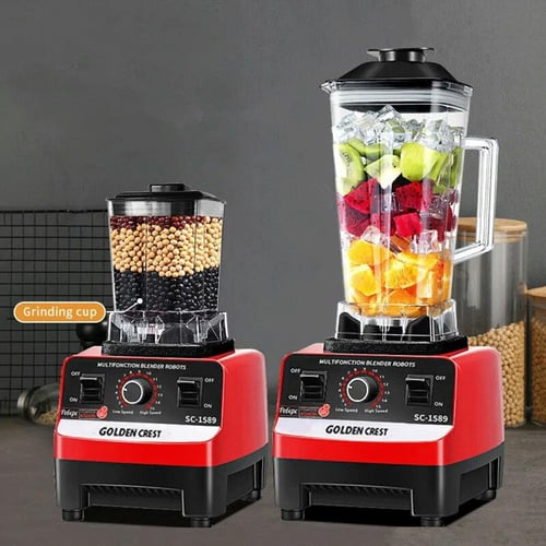 خلاط عصير قوي Golden Crest بقوة 4500 واط وسعة 2 لت...