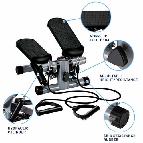 جهاز تمارين اللياقة البدنية للسلالم، مع أربطة مقاو...