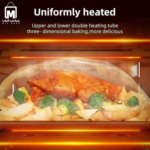 فرن كهربائي بسعة 48 لتر متعدد الوظائف بقدرة 2000 و...