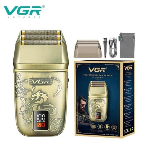 ماكينة حلاقة VGR V-349 احترافية بشفرات تيتانيوم وش...