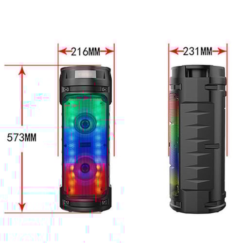 سماعة ومكبر صوت Zqs6210W بتقنية البلوتوث تدعم AUX،...