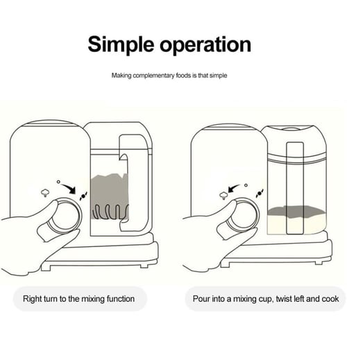 ماكينة تحضير طعام الأطفال Babycook لون وردي
