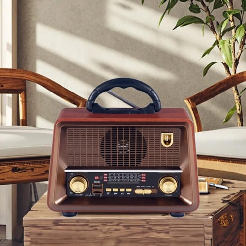 راديو محمول DENX DX2440 مع بلوتوث وUSB وصوت Hi-Fi...