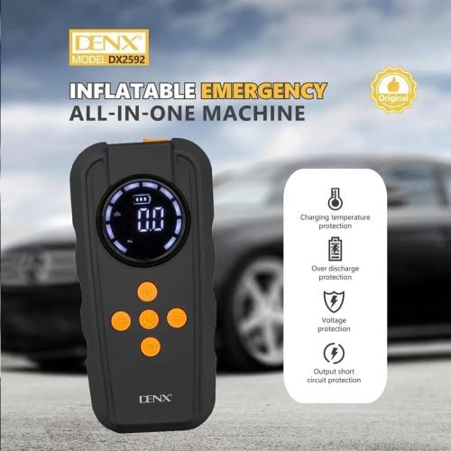 مضخة إطارات DENX DX2592 متعددة الوظائف مع بطارية ل...